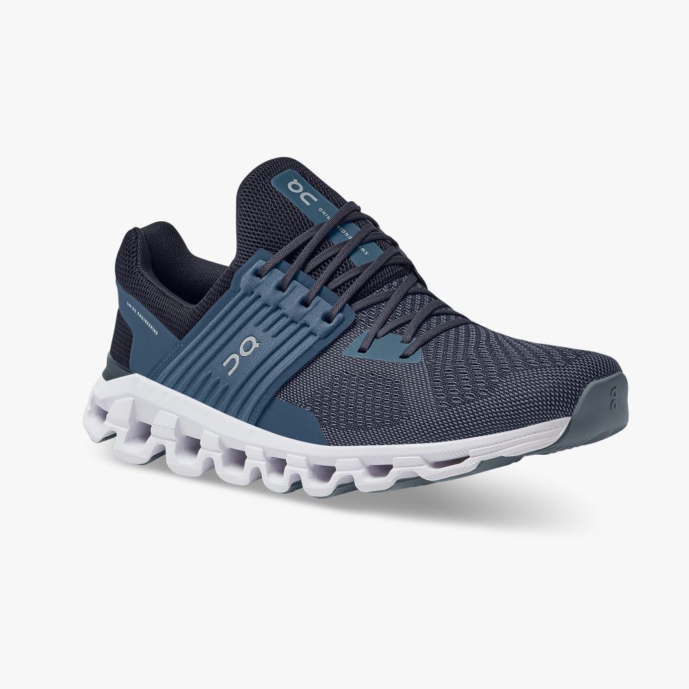 Buty Do Biegania Szosowe Męskie On Running Cloudswift Granatowe | RTX9445IH